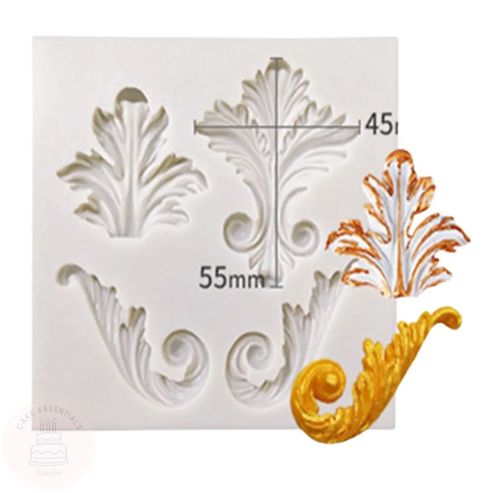 Baroque Silicone Border Molds - Fondant, Chocolate, and Resin Molds for Cake Decorating and Crafts