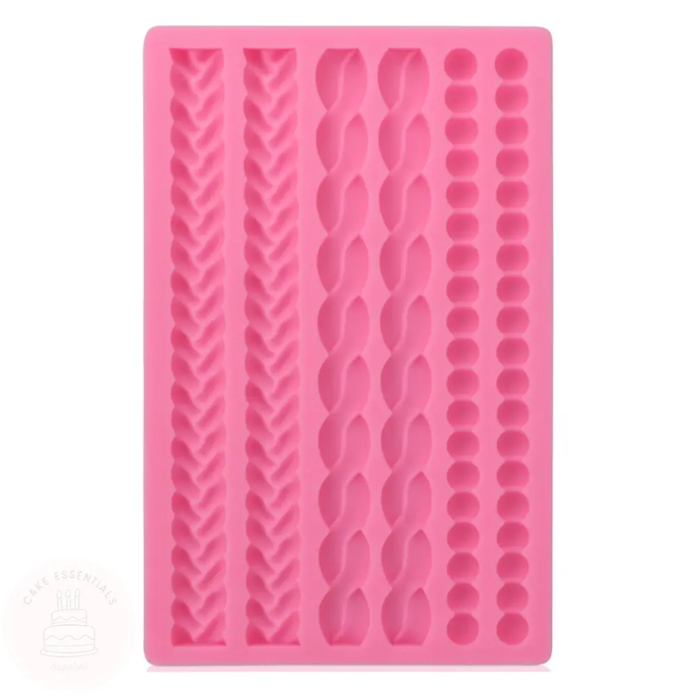 Pearl Fondant Mold - Lace Silicone Impression Mat for Cake Decorating and Sugar craft