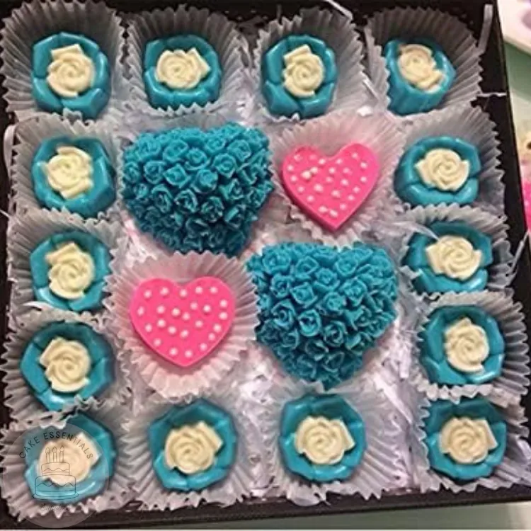 3D rose heart silicone mold for chocolate, fondant, soap, and resin – non-stick and food-grade